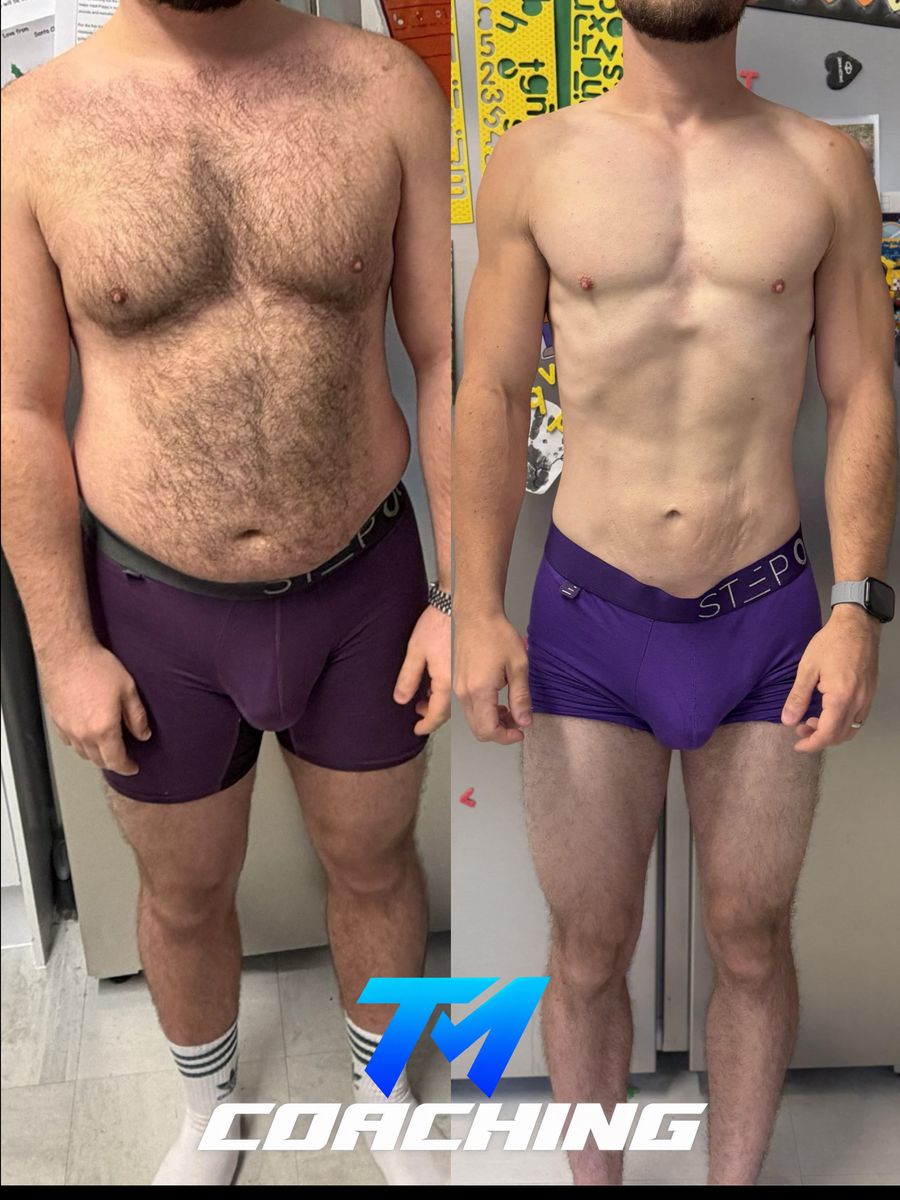 Tommy Mitchell client before and after, transformation 1