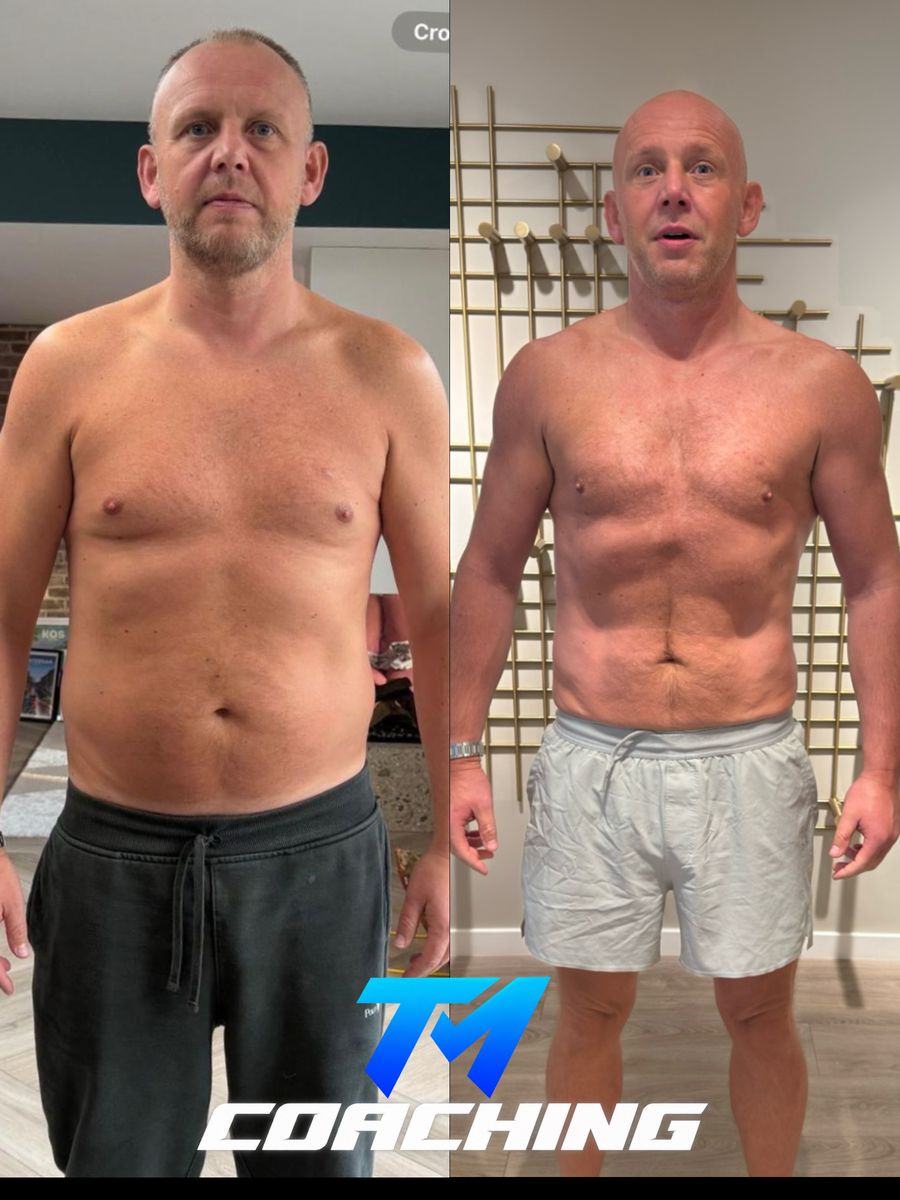 Tommy Mitchell client before and after, transformation 10