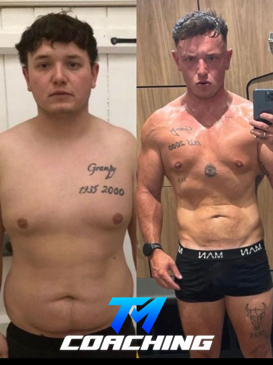 Tommy Mitchell client before and after, transformation 15